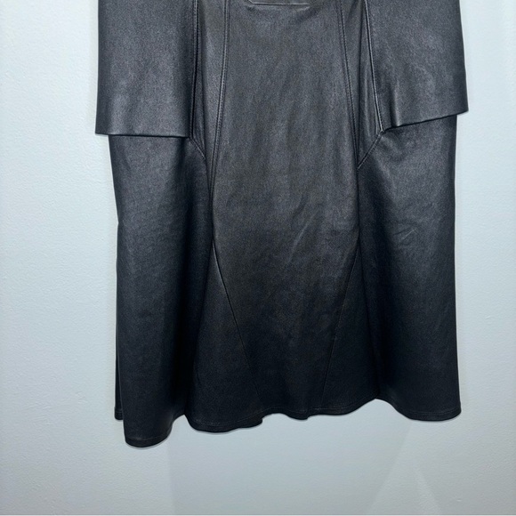 Givenchy Leather Dress- 100% Lamb Leather Black Sleeveless Dress Size 42 / US 8 - Picture 4 of 13